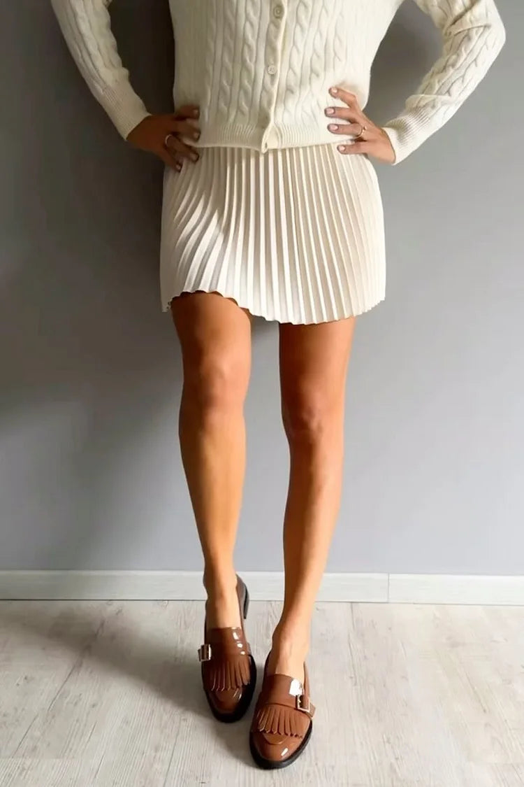 Séverine | Mocassins Bout Rond à Boucle et Franges