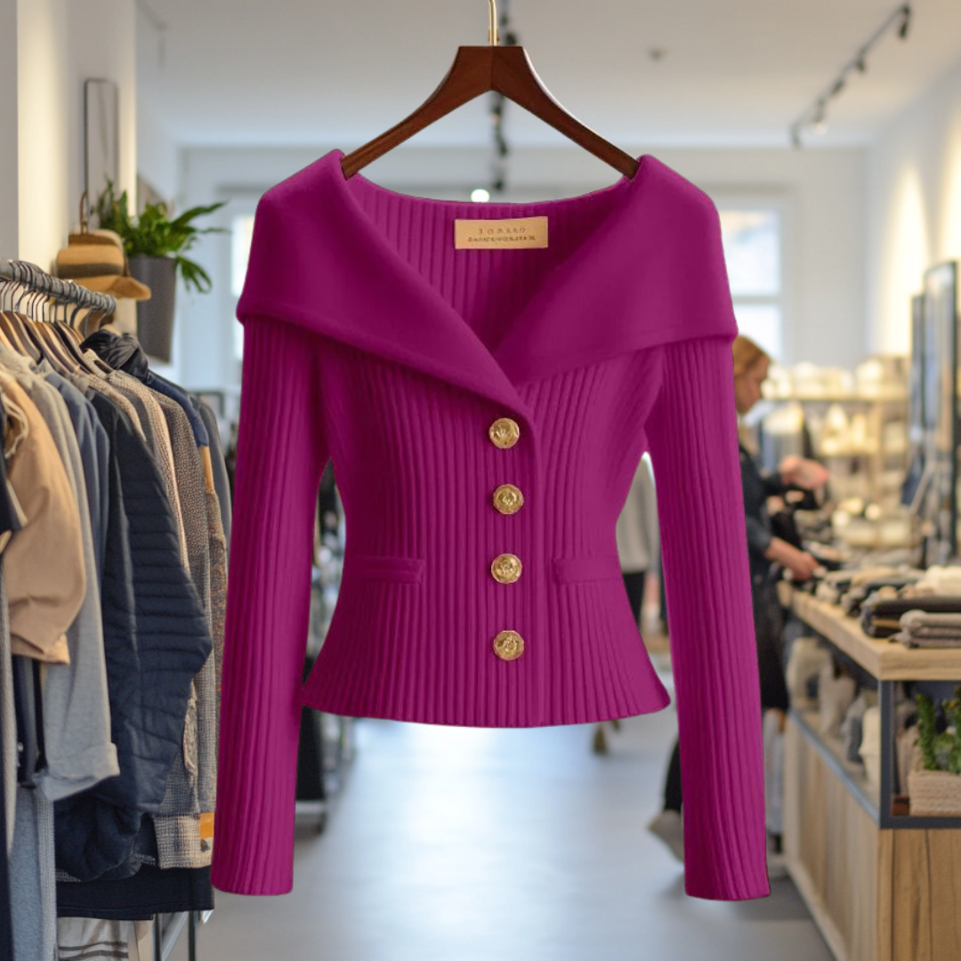 Elsa | Cardigan Luxueux à Col Châle
