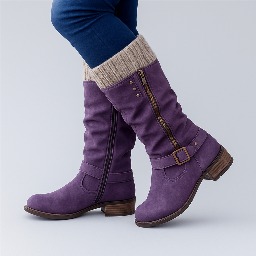 Éliane | Bottes Mi-Mollet à Boucle