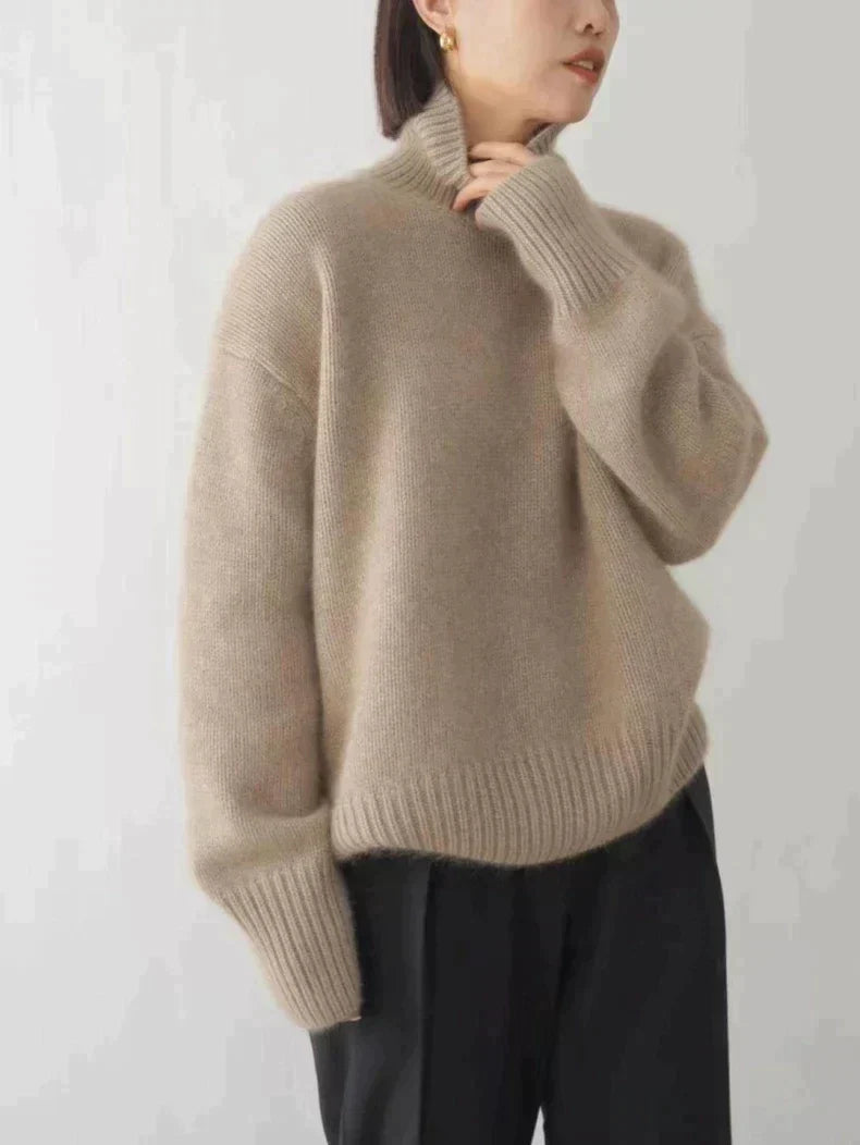 Lena | Pull Col Montant en Cachemire
