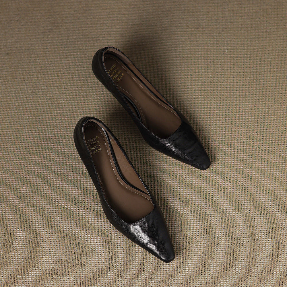 Zala – Escarpins Pointus en Cuir – vue 20