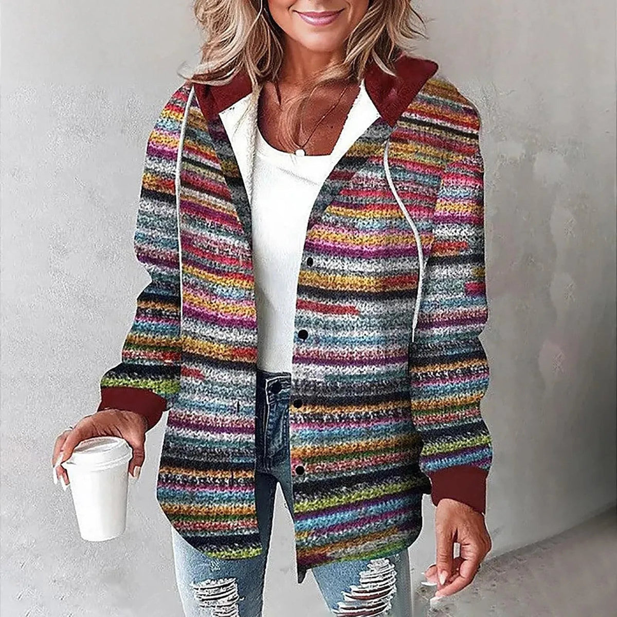 Élise Rayé Multicolore