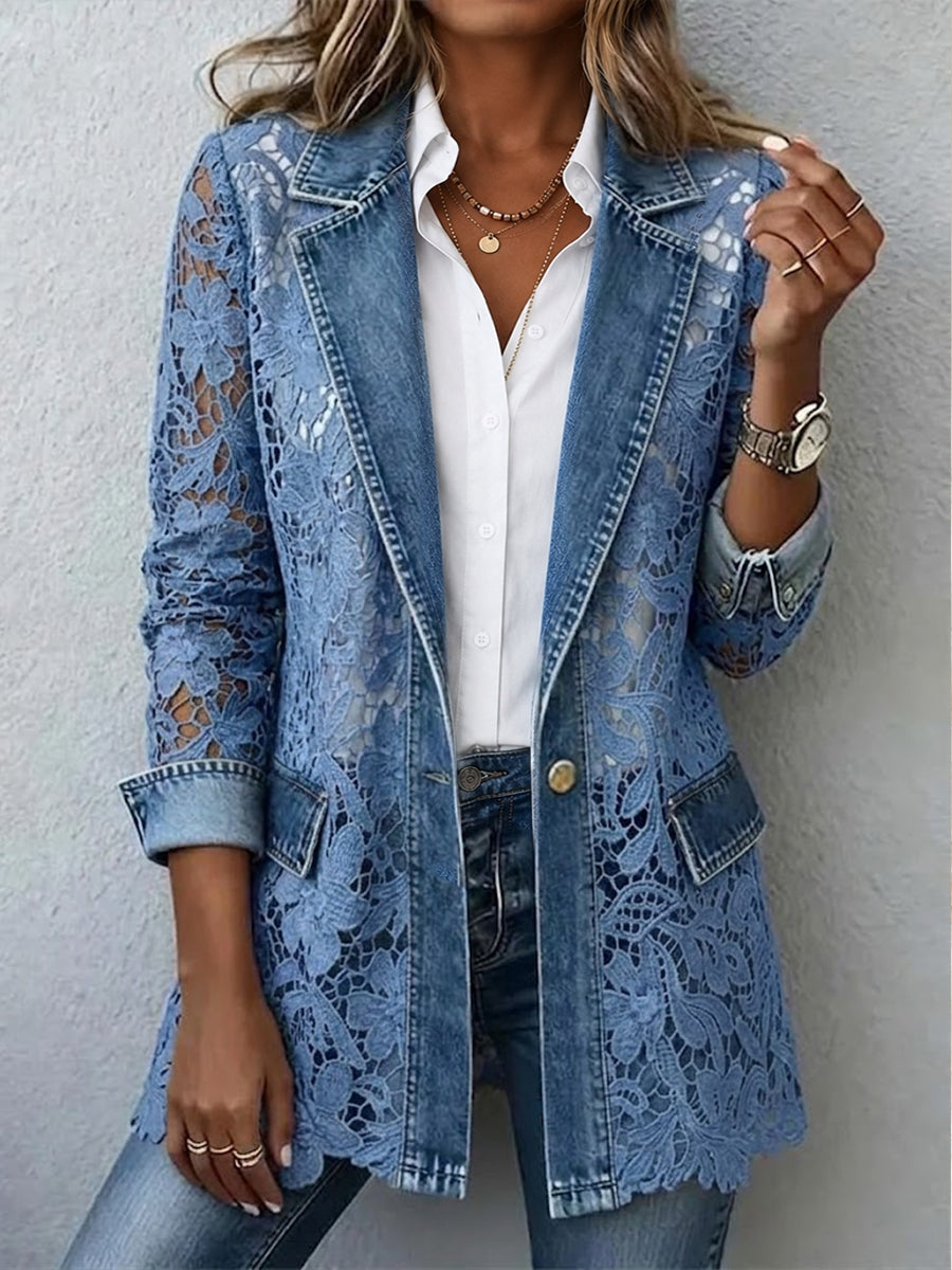 LOUISE | Blazer en dentelle florale