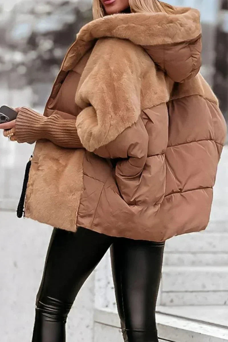 Lison | Veste d’Hiver Douillette à Capuche