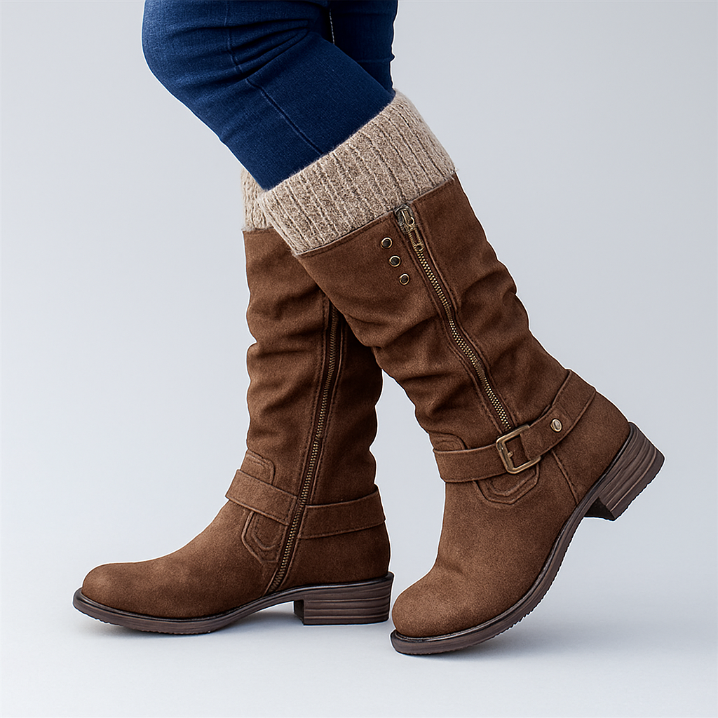 Éliane | Bottes Mi-Mollet à Boucle