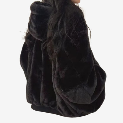 Lauriane | Veste Réversible en Fausse Fourrure