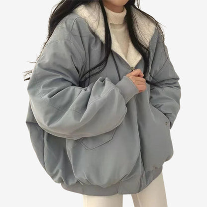 Lauriane | Veste Réversible en Fausse Fourrure