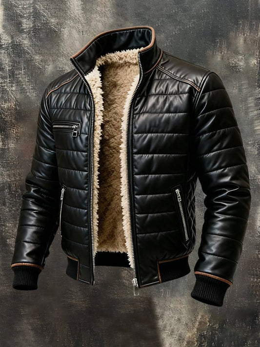 Veste Col Haut Coupe Raffinée