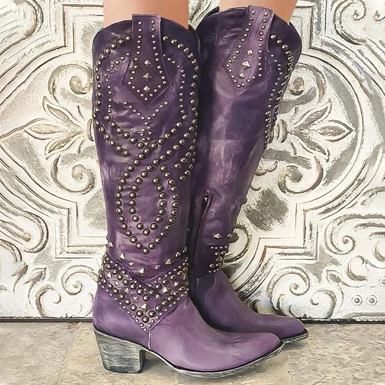 Anastasie | Bottes Western Cloutées