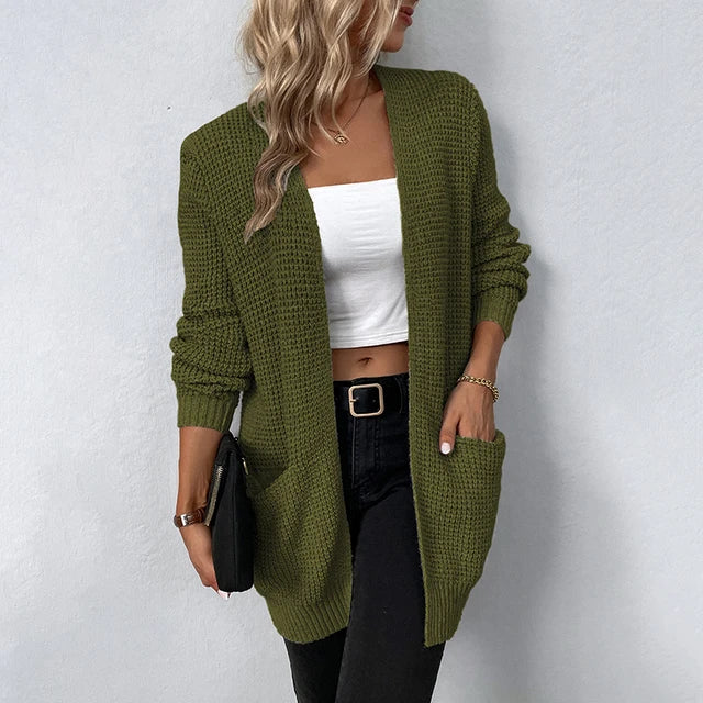 Nancy | Cardigan Long à Poches