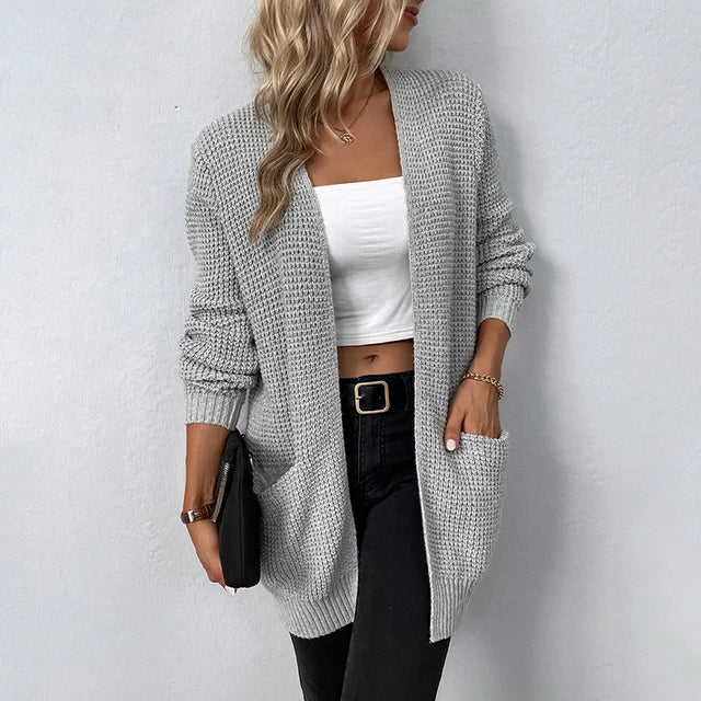 Nancy | Cardigan Long à Poches