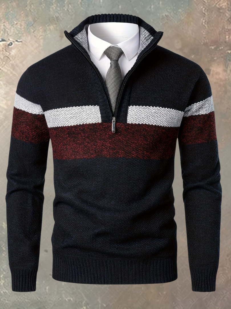 Milan | Pull Homme Demi-Zip Stylé