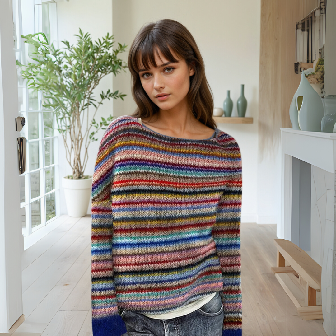 Manon | Pull Rayé Multicolore