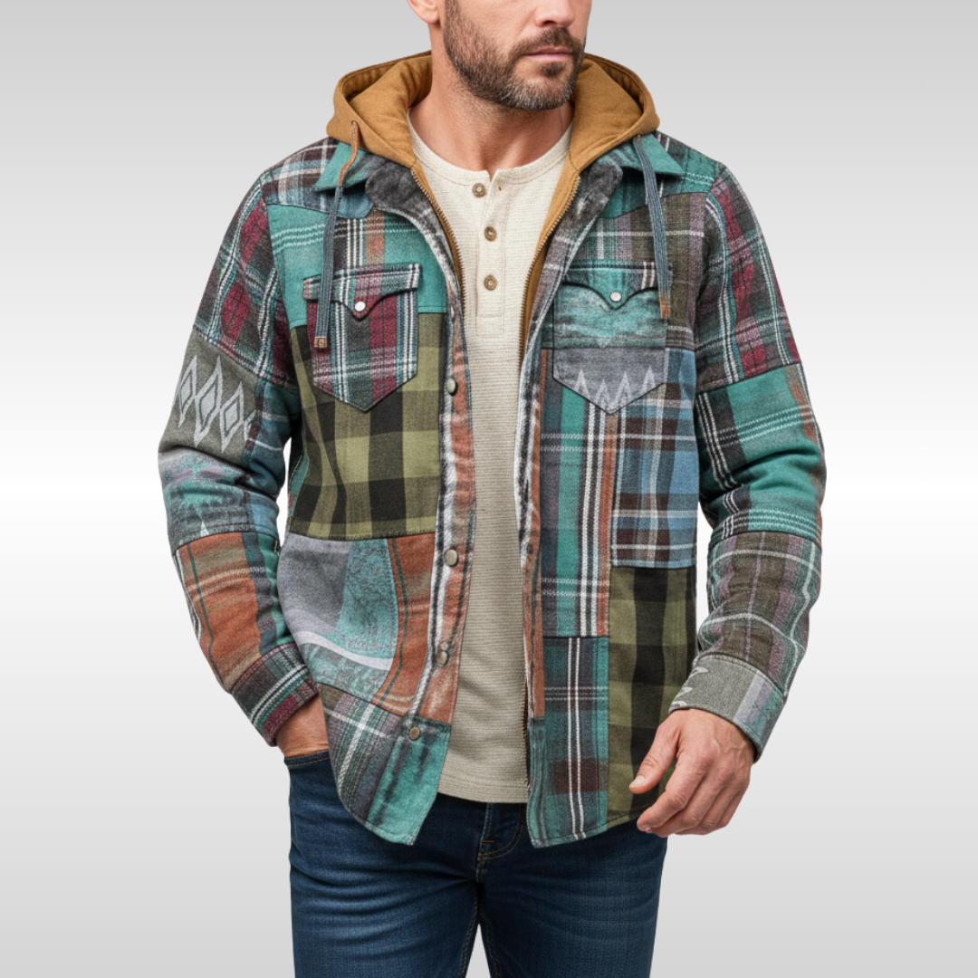 Richard | Veste à Capuche Patchwork