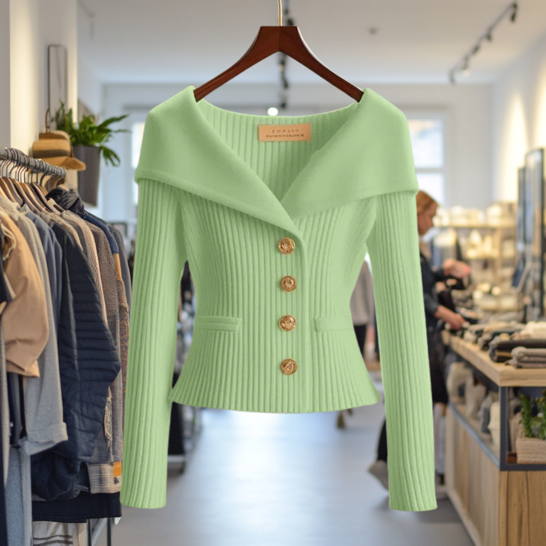 Elsa | Cardigan Luxueux à Col Châle