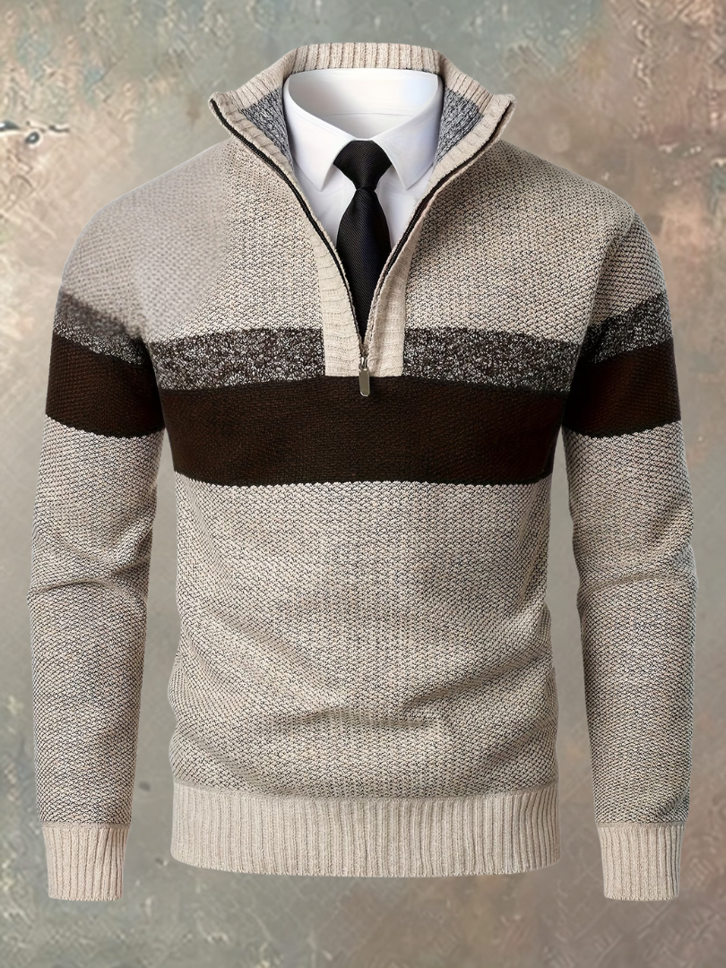 Milan | Pull Homme Demi-Zip Stylé