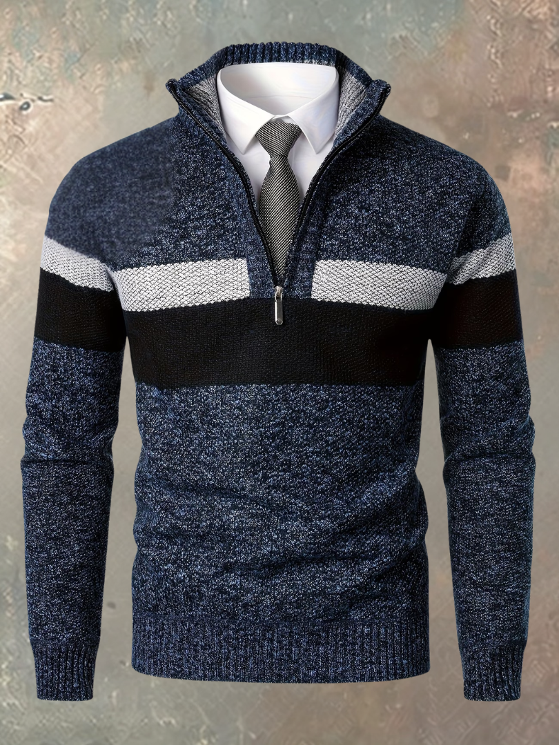 Milan | Pull Homme Demi-Zip Stylé