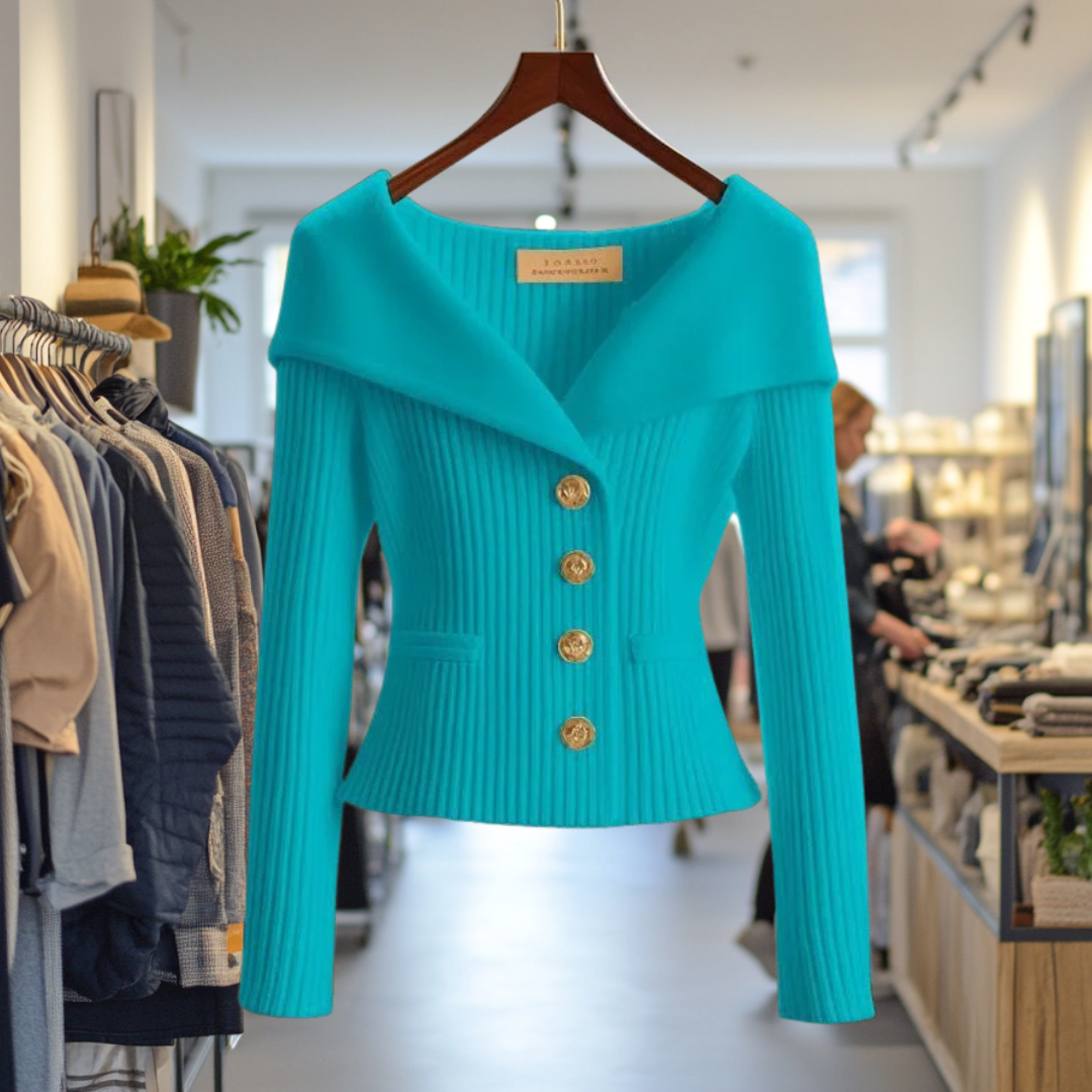 Elsa | Cardigan Luxueux à Col Châle