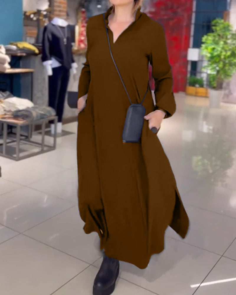 Tamara | Robe Longue Élégante en Maille