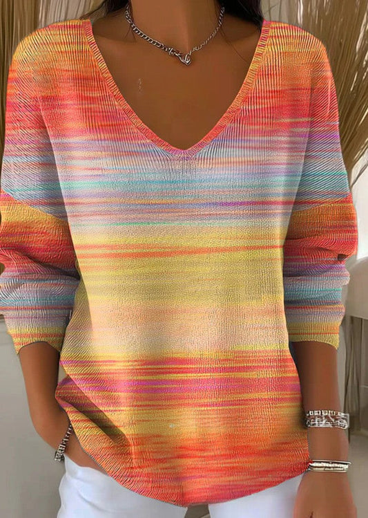 Salima | Pull Col V Coloré