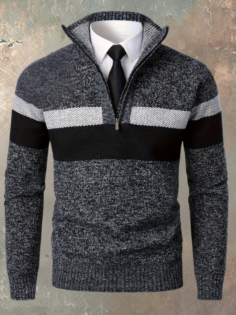 Milan | Pull Homme Demi-Zip Stylé