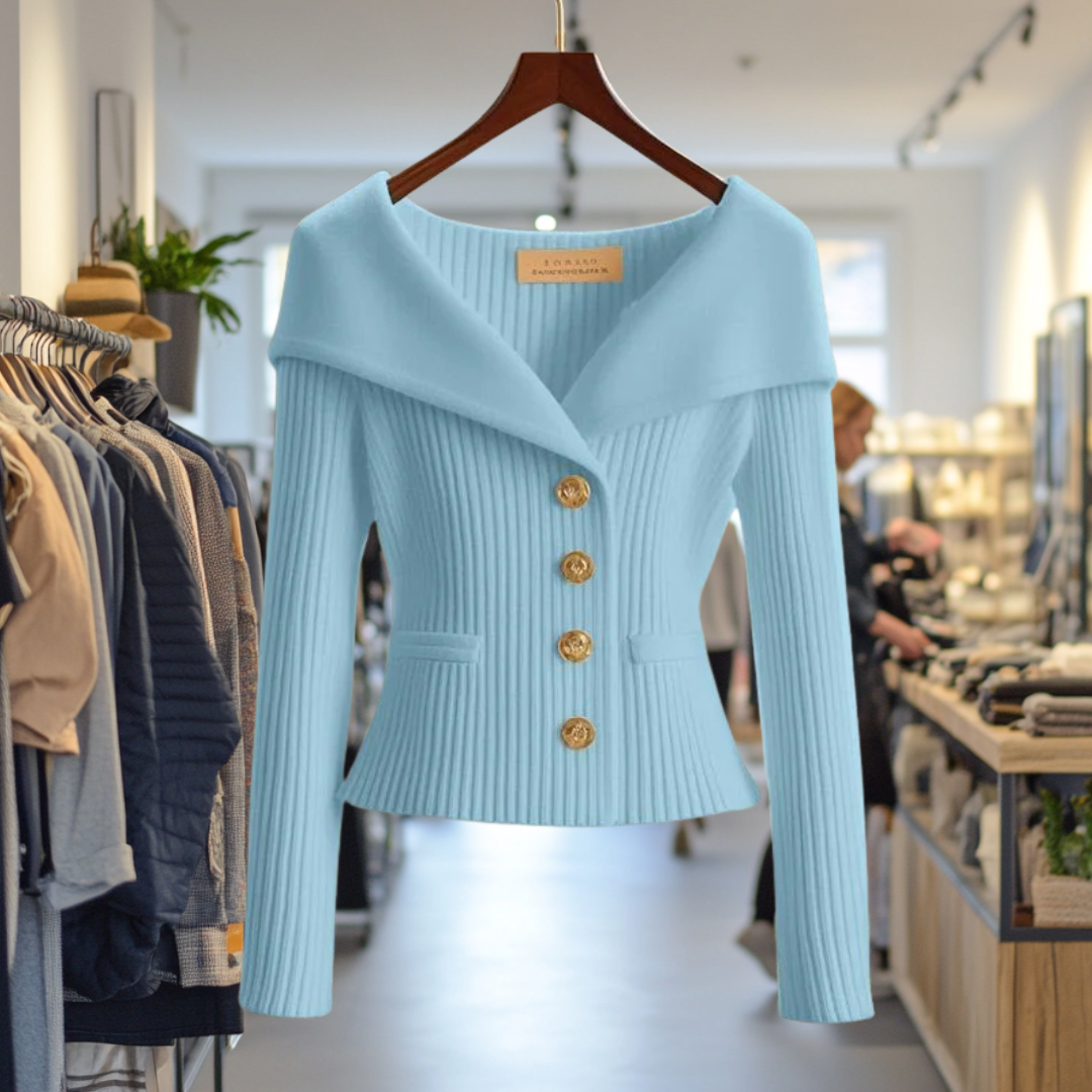 Elsa | Cardigan Luxueux à Col Châle
