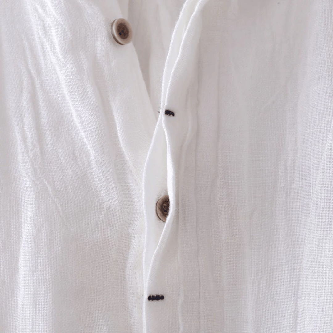 LORENZO | Chemise homme en lin à manches courtes