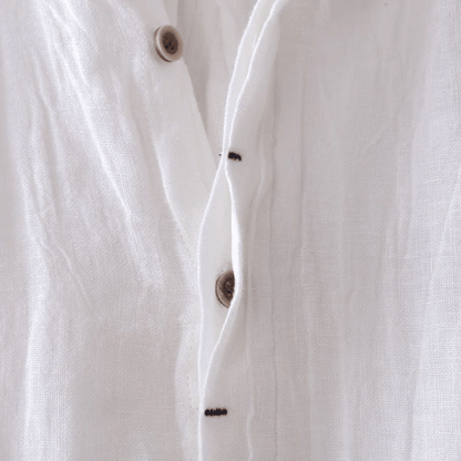 LORENZO | Chemise homme en lin à manches courtes