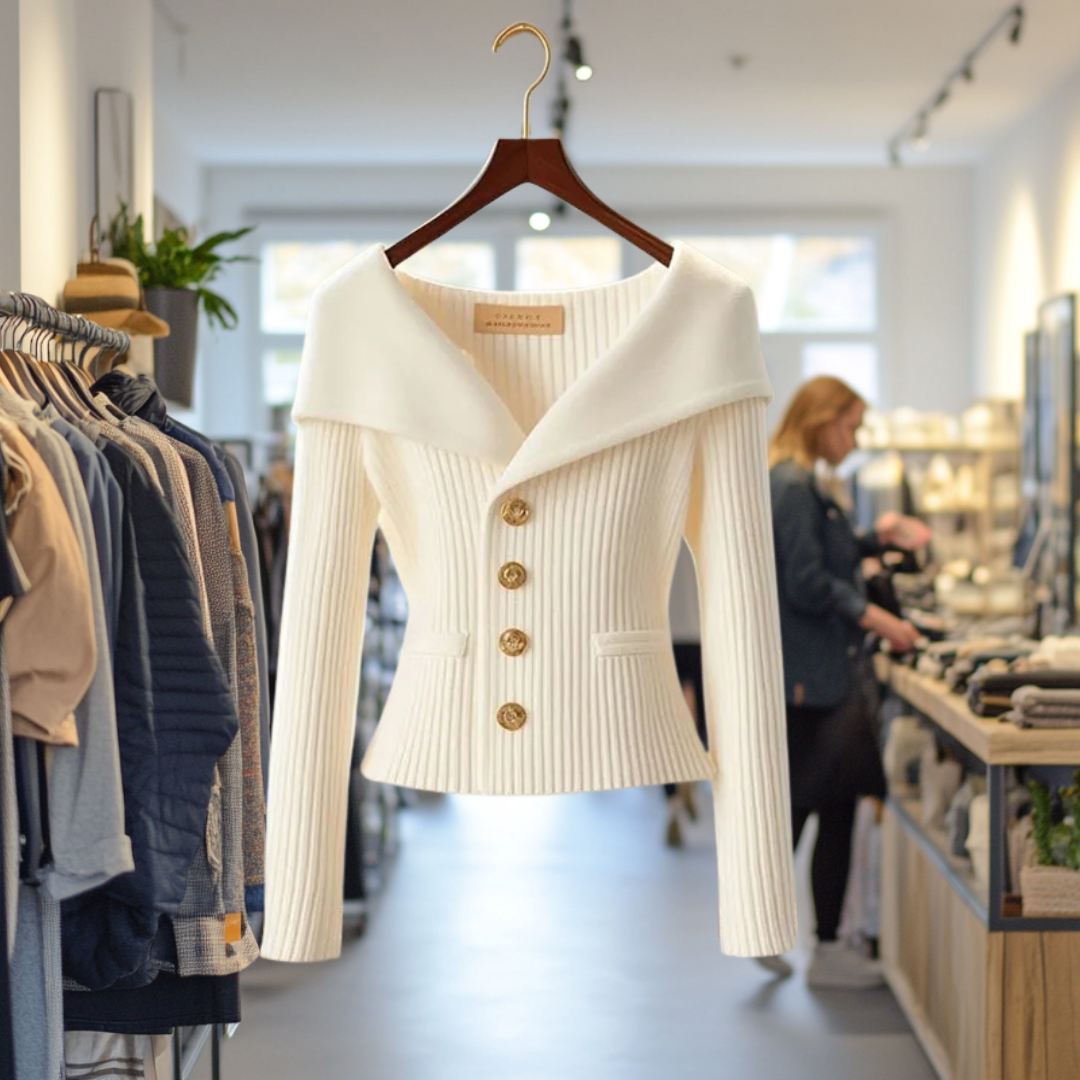 Elsa | Cardigan Luxueux à Col Châle