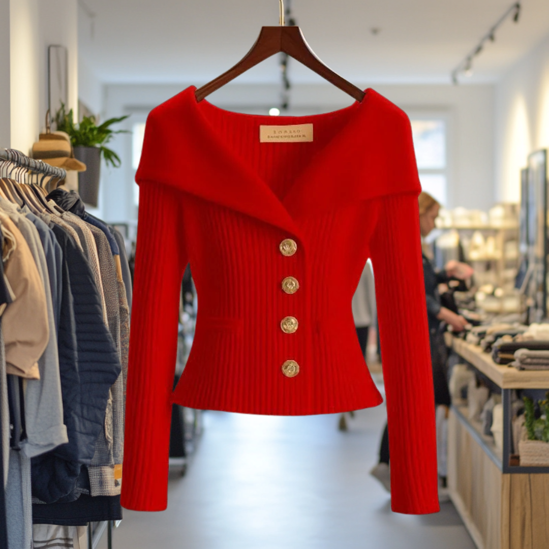 Elsa | Cardigan Luxueux à Col Châle