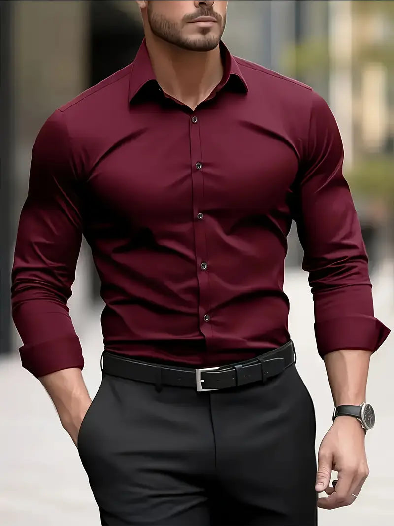 MARCELLO | Chemise classique homme à manches longues