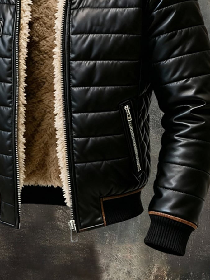 Veste Col Haut Coupe Raffinée