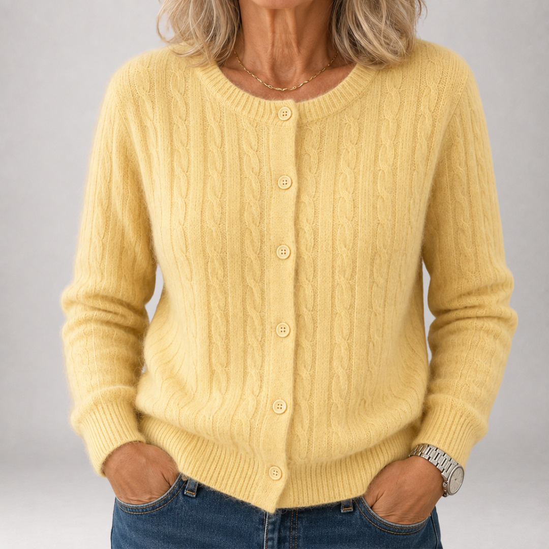 Pauline | Cardigan Torsadé à Boutons