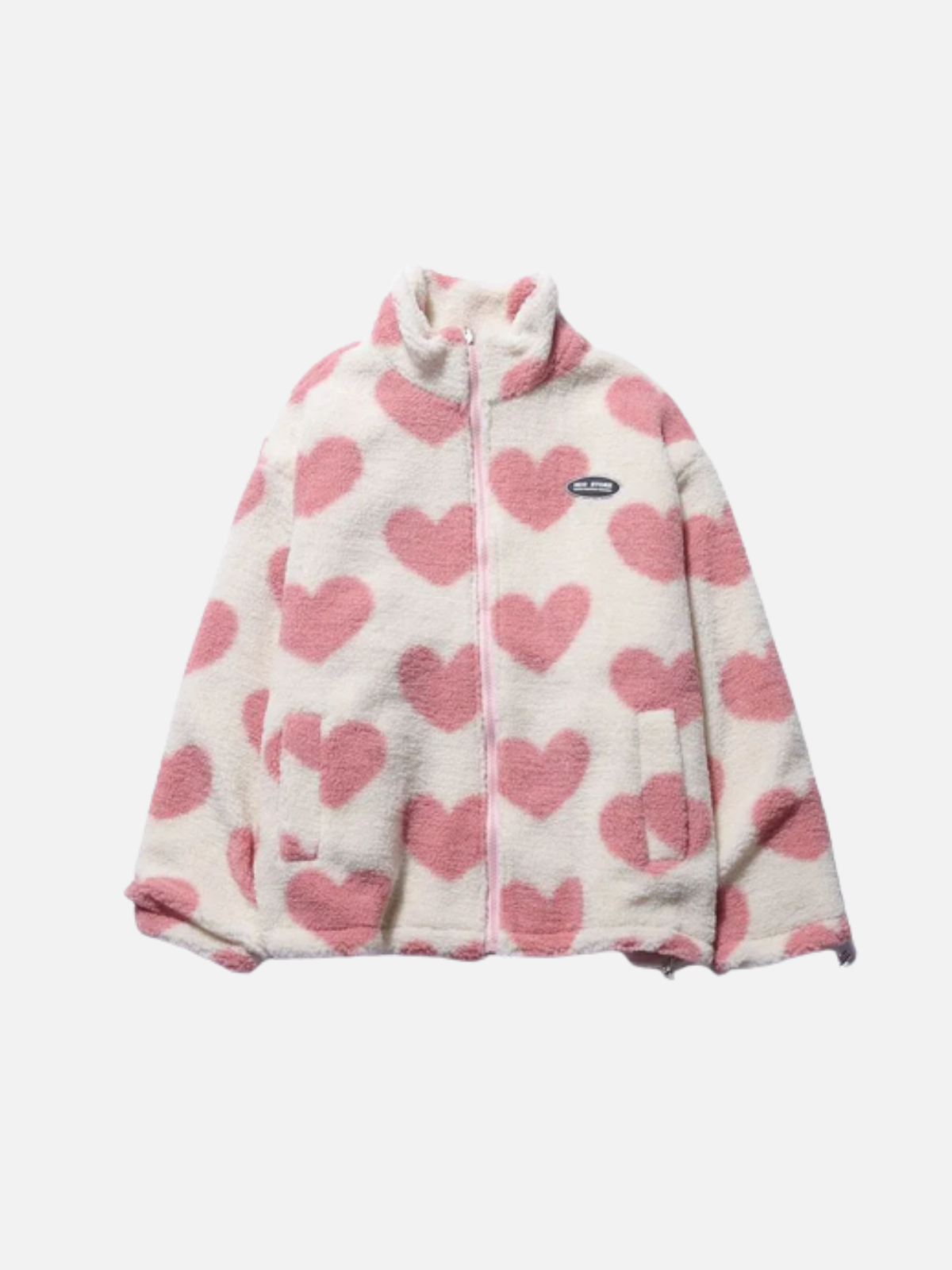 Lilou | Veste Réversible Motif Cœurs