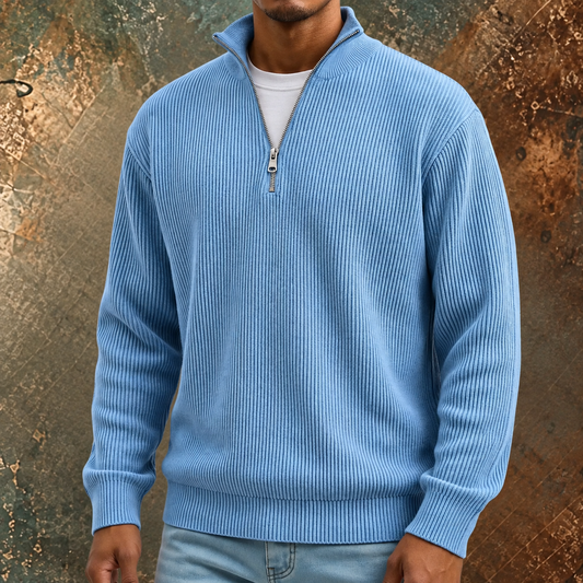 Jan | Pull Demi-Zip Manches Longues