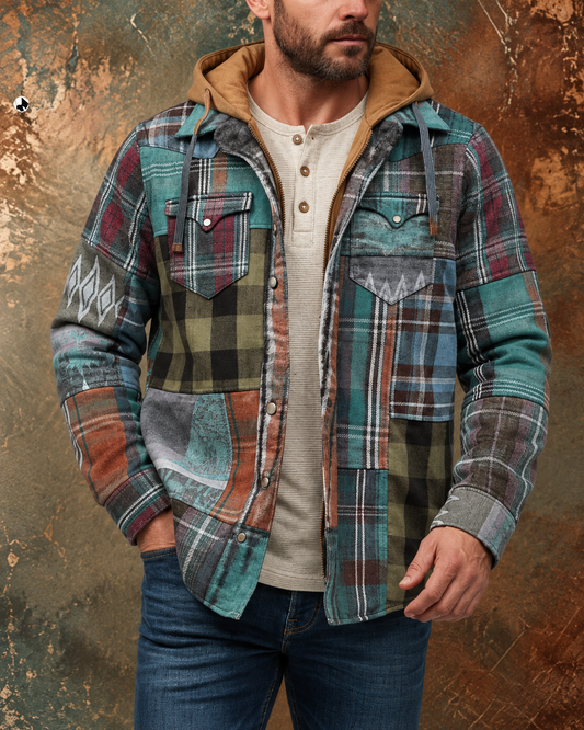 Richard | Veste à Capuche Patchwork