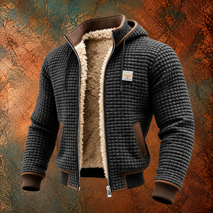 Veste Rétro à Capuche Zippée