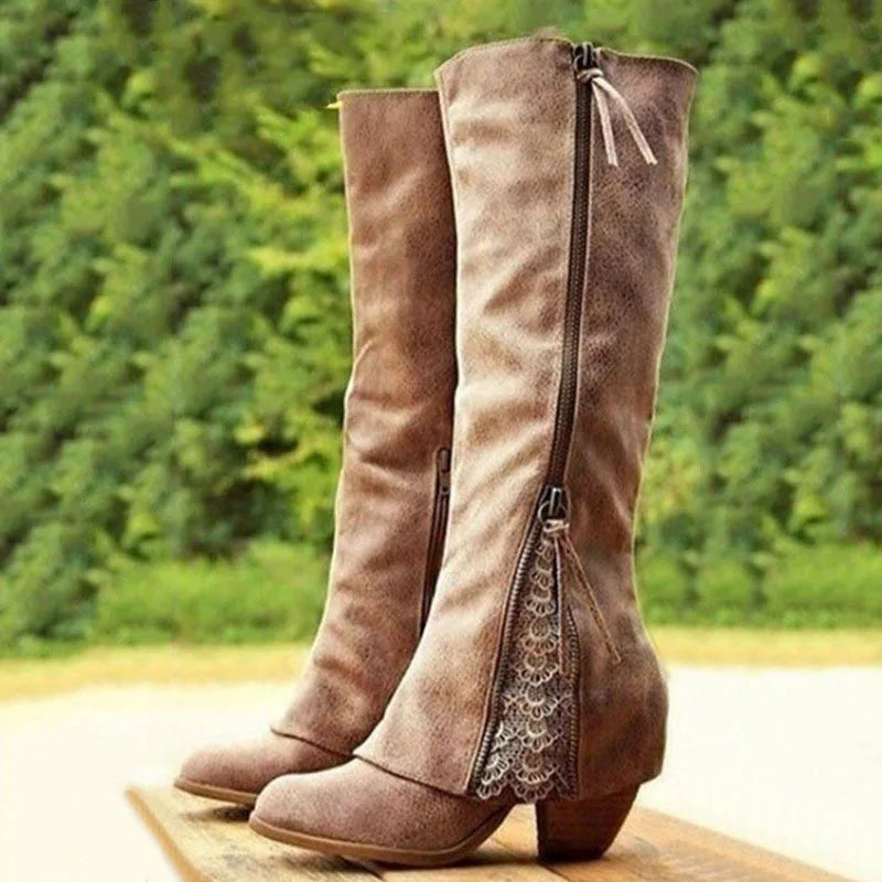 Hermance | Bottes Hautes à Revers