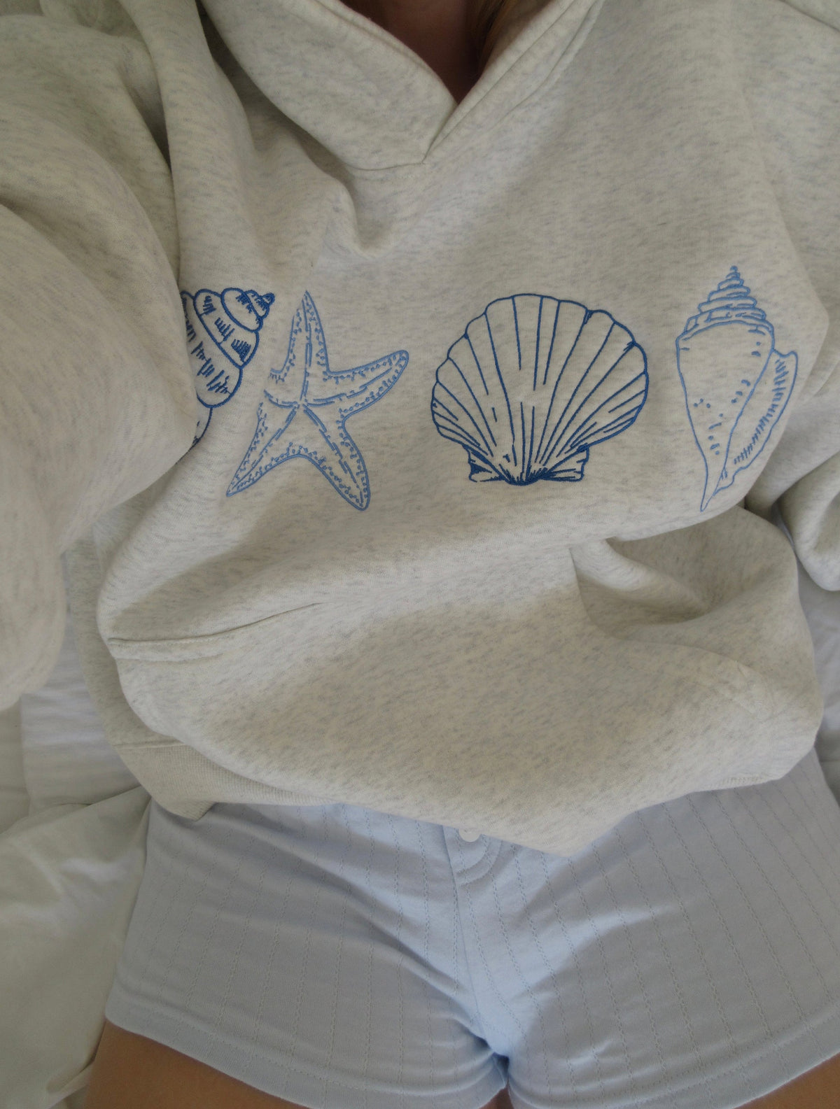 Océane | Sweat Brodé Coquillages