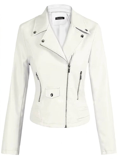 Laétitia | Perfecto Effet Cuir Blanc