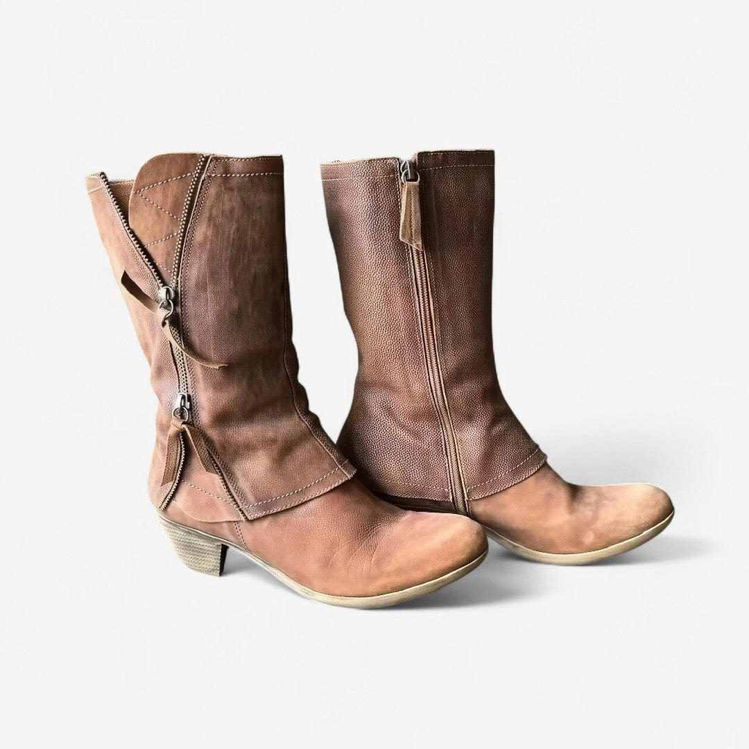 Augustine | Bottes Mi-Mollet en Cuir