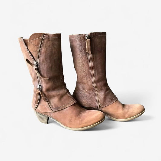 Augustine | Bottes Mi-Mollet en Cuir