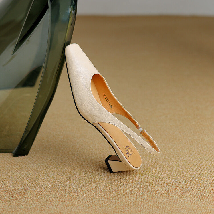 Ersa – Chaussures en Cuir à Bride Arrière – vue 18
