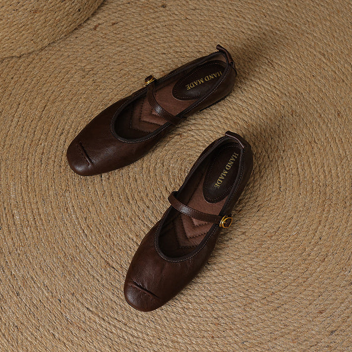 Wani – Mules Plates en Cuir Souple – vue 8