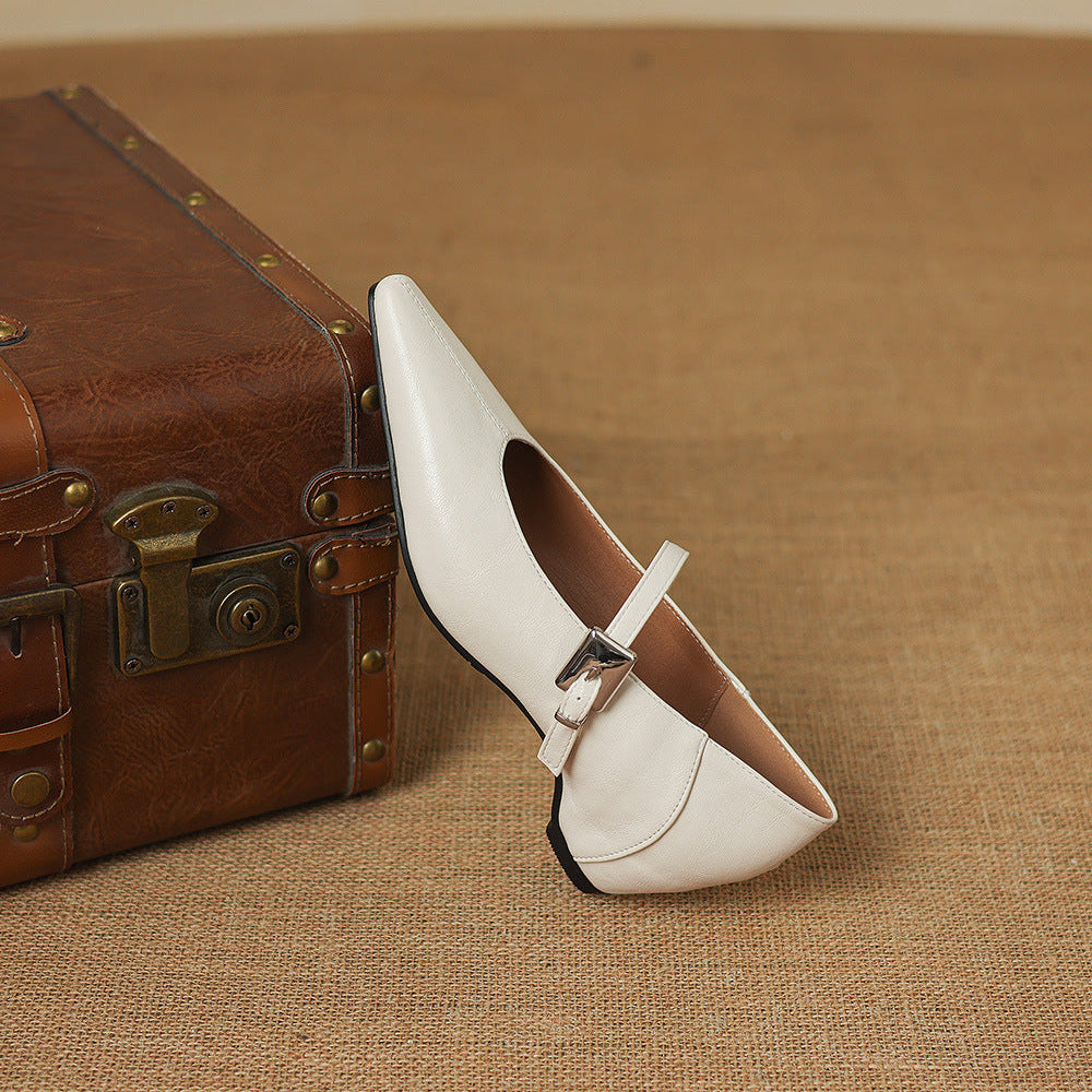 Tamsin – Babies Mary Jane Pointues en Cuir – vue 7