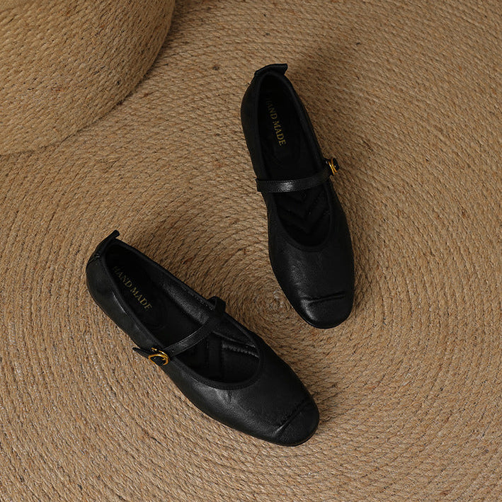 Wani – Mules Plates en Cuir Souple – vue 19