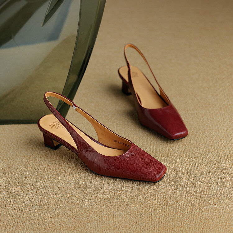 Ersa – Chaussures en Cuir à Bride Arrière – vue 10