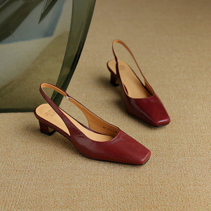 Ersa – Chaussures en Cuir à Bride Arrière – vue 10