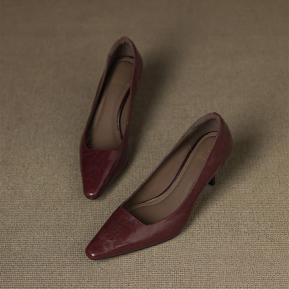 Zala – Escarpins Pointus en Cuir – vue 11