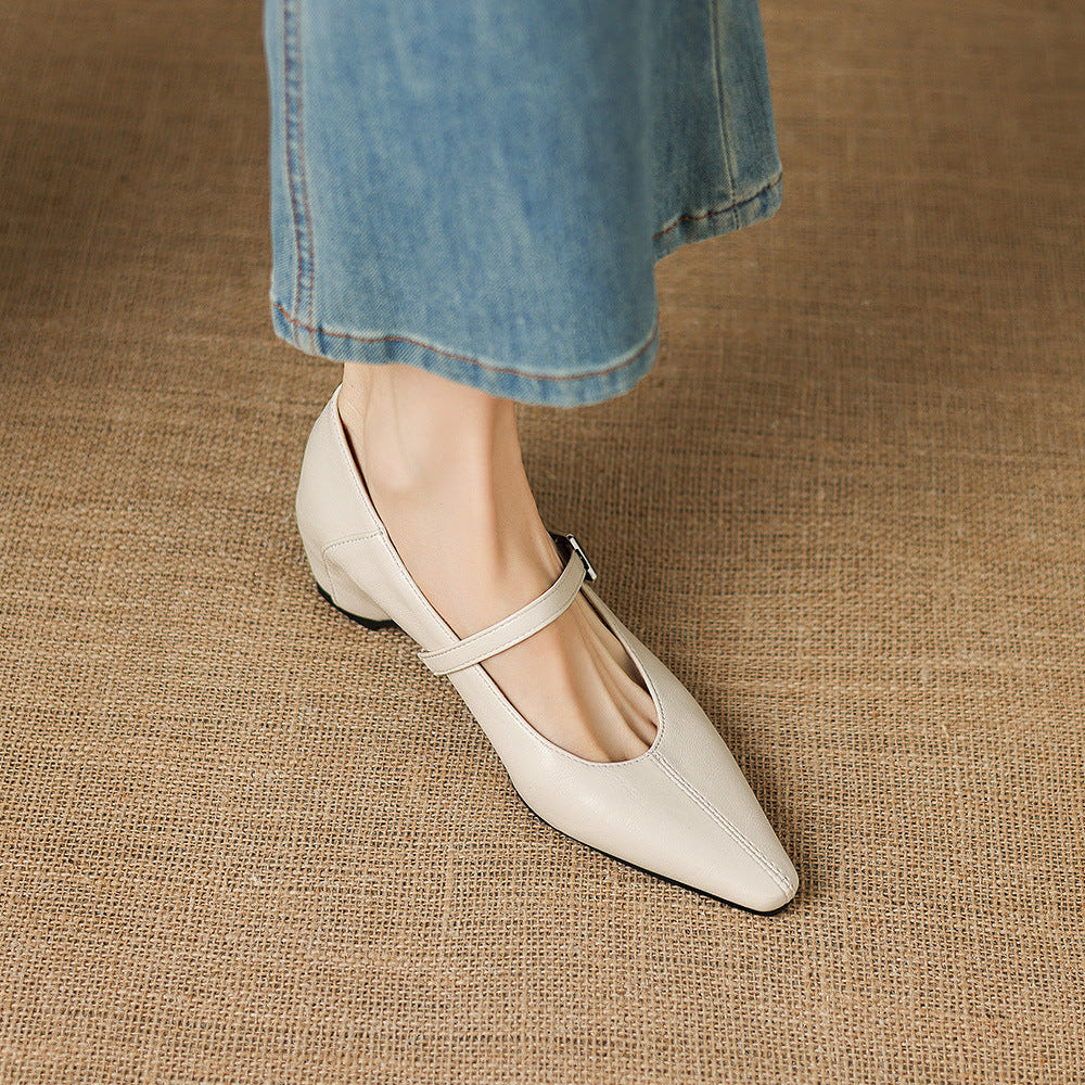 Tamsin – Babies Mary Jane Pointues en Cuir – vue 4